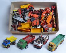 DIECAST: A collection of assorted vintage diecast to include Dinky, Corgi, Matchbox,