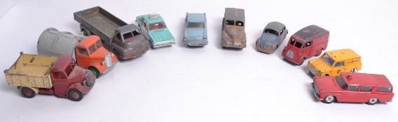 DINKY; A collection of 10x assorted vintage loose Dinky diecast models to include; Nash Rambler,