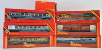 HORNBY; A collection of 7x original Hornby 00 gauge boxed carriages; R427, R921, R223, R740, R923,