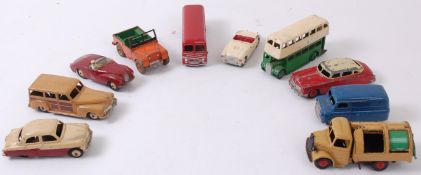 DINKY; A collection of 10x loose assorted vintage Dinky diecast models,