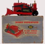 DINKY; An original vintage Dinky diecast model 961 Blaw Knox Bulldozer,