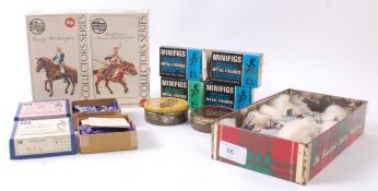MODEL SOLDIERS; A good collection of diecast metal soldiers to include Minifigs, Airfix and others.