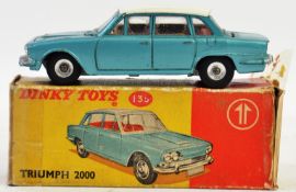 DINKY; Original vintage Dinky diecast model 135 Triumph 2000 car, within the original box.
