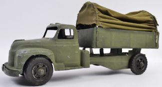 METTOY TRUCK; A large vintage Mettoy military truck wagon.