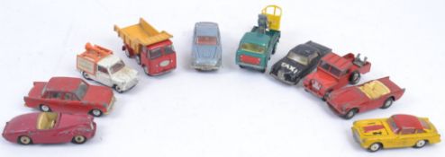 CORGI / DINKY; A collection of 10x Corgi, Dinky & Spot On loose vintage diecast models,