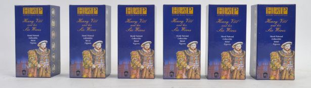 BRITAINS; A complete set of Britains ' Henry VIII & His Six Wives ' lead figures.