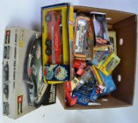 DIECAST; A GOOD box of assorted vintage boxed diecast models,