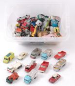 MATCHBOX LESNEY: A good crate of assorted vintage loose Matchbox Lesney diecast models - many