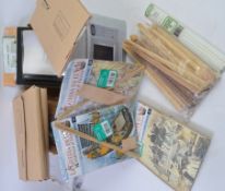 MODEL MAKING; A large box of assorted vintage model making tools / accessories / pieces etc.