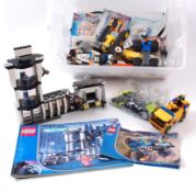 LEGO; A crate of assorted loose Lego - mostly appearing to be Lego City sets / part sets,