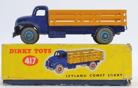 DINKY; Original vintage Dinky Toys 417 Leyland Comet Lorry - within the original yellow box.
