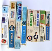 AIRFIX MODEL KITS; A collection of 8x vintage Airfix plastic model kits,