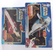 STAR WARS; Two Hasbro made Star Wars Attack Of The Clones playsets, each within the original boxes,
