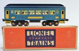 LIONEL TRAINS; An original Lionel Trains 0 gauge tinplate 710 Pullman Carriage.
