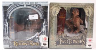 LORD OF THE RINGS; Two unopened factory sealed Lord Of The Rings DVD commemorative box sets.