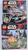 LEGO STAR WARS; Two original Lego Star Wars sets; 7656 General Grievous Starfighter and 7657 AT-ST.