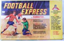 SUBBUTEO; A vintage Subbuteo ' Football Express ' Five A Side playing board.