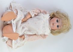 ARMAND MARSEILLE; An antique Armand Marseille bisque headed doll,