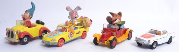 DIECAST; A collection of 4x loose diecast - all TV / Film Related vintage to include;