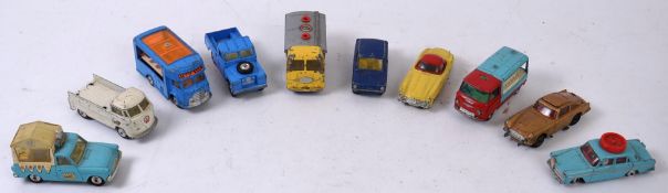 CORGI; A collection of 10x assorted vintage Corgi diecast models to include; Volkswagen, Karrier,