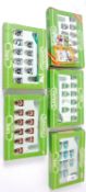 SUBBUTEO; A collection of 5x vintage boxed Subbuteo table soccer teams comprising of: 449, 166, 76,