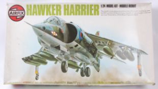 AIRFIX; An original Airfix large 1:24 scale boxed Hanker Harrier plastic model kit.