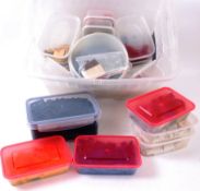 LEGO; A large crate of assorted Lego - all sorted into colours / type within smaller boxes.