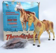 MARX JOHNNY WEST; An original Marx Toys ' Johnny West ' ' Thunderbolt ' playset action figure horse.