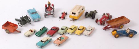 DIECAST; A collection of assorted loose vintage diecast models,