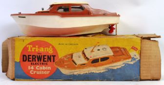 TRIANG BOAT; An original charming vintage Triang Toys Derwent model 14
