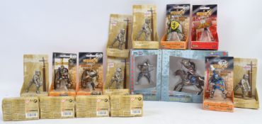 MODEL FIGURES; A collection of 15x large scale Medieval modelling figures,