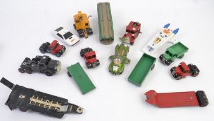 DIECAST; A collection of assorted vintage loose Dinky & Corgi diecast to include; 582, James Bond,
