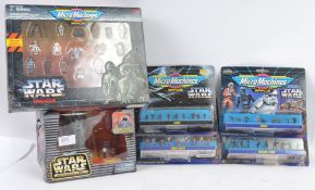 STAR WARS; A collection of 6x Star Wars Galoob Micro Machines sets, comprising of; Action Fleet,