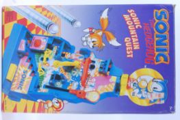 SONIC; An original vintage Sonic The Hedgehog ' Mountain Quest ' pinball type game by Tomy.