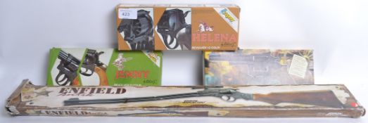 CAP GUNS; A collection of 4x Edison made Cap Guns - to include Jenny, Helena,