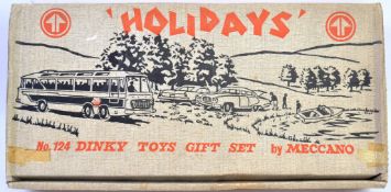 RARE DINKY TOYS 124 HOLIDAYS GIFT SET; An original Dinky Toys Gift set No.