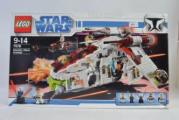 LEGO STAR WARS; An original Lego Star Wars set 7676 ' Republic Attack Gunship .