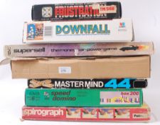 TOYS & GAMES; A collection of 7x assorted vintage board games and similar toys to include Downfall,