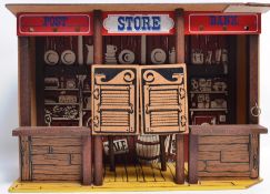 MARX LONE RANGER; An original vintage Marx Toys The Lone Ranger  ' Store ' playset.