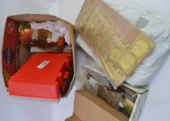 MODEL MAKING; A large box of assorted vintage model making tools / accessories / pieces etc.