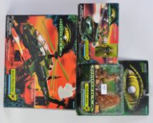 GODZILLA; A collection of 3x Godzilla Trendmasters playsets - 2x unused. Spike Jaw & Battle Blaster.