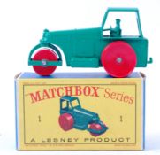 MATCHBOX LESNEY; An original vintage diecast model Matchbox Lesney No. 1 Diesel Road Roller.