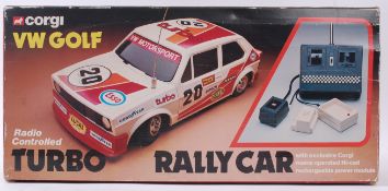 CORGI RC; An original vintage Corgi Volkswagen Golf Radio Controlled model car.