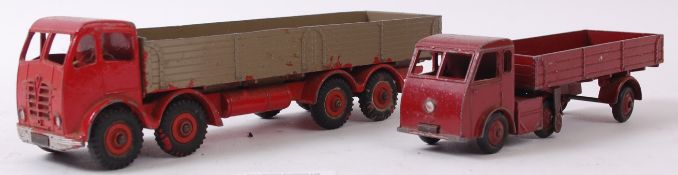 DINKY; A vintage original Dinky Foden in grey and red, along with a Dinky 30W Hindle Smart Truck.