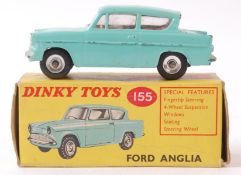 DINKY; An original vintage Dinky Toys diecast model 155 Ford Anglia car, within the original box.