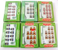 SUBBUTEO; A collection of 6x vintage boxed Subbuteo table soccer teams comprising of: 450, 318, 350,