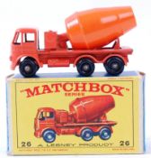 MATCHBOX LESNEY; An original vintage Matchbox Lesney diecast model 26 Cement Lorry.