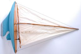 POND YACHT; An original vintage Albatross pond yacht, in blue.