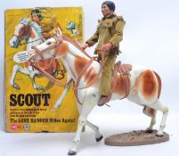 MARX LONE RANGER: An original vintage Marx Toys ' The Lone Ranger ' series ' Scout ' action figure