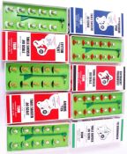 SUBBUTEO; A collection of 5x ' Table Soccer ' Subbuteo style ' Historic Kits ' boxed football teams.